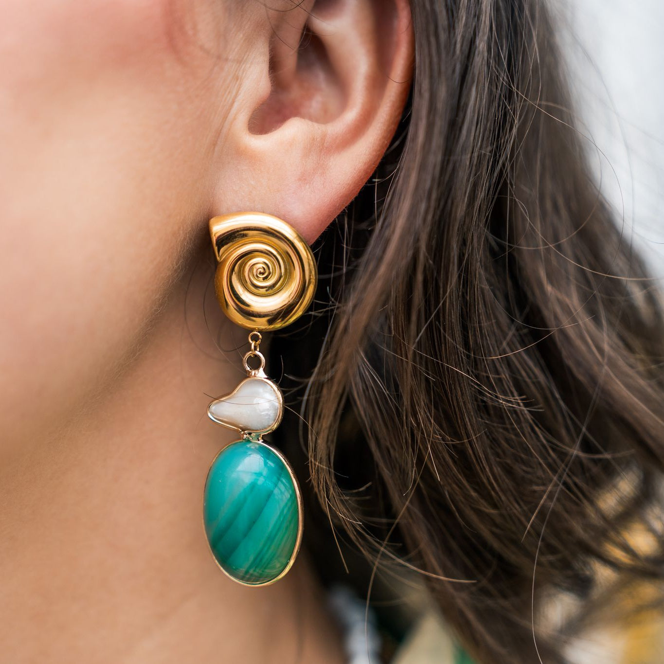 Sandy oorbellen groen