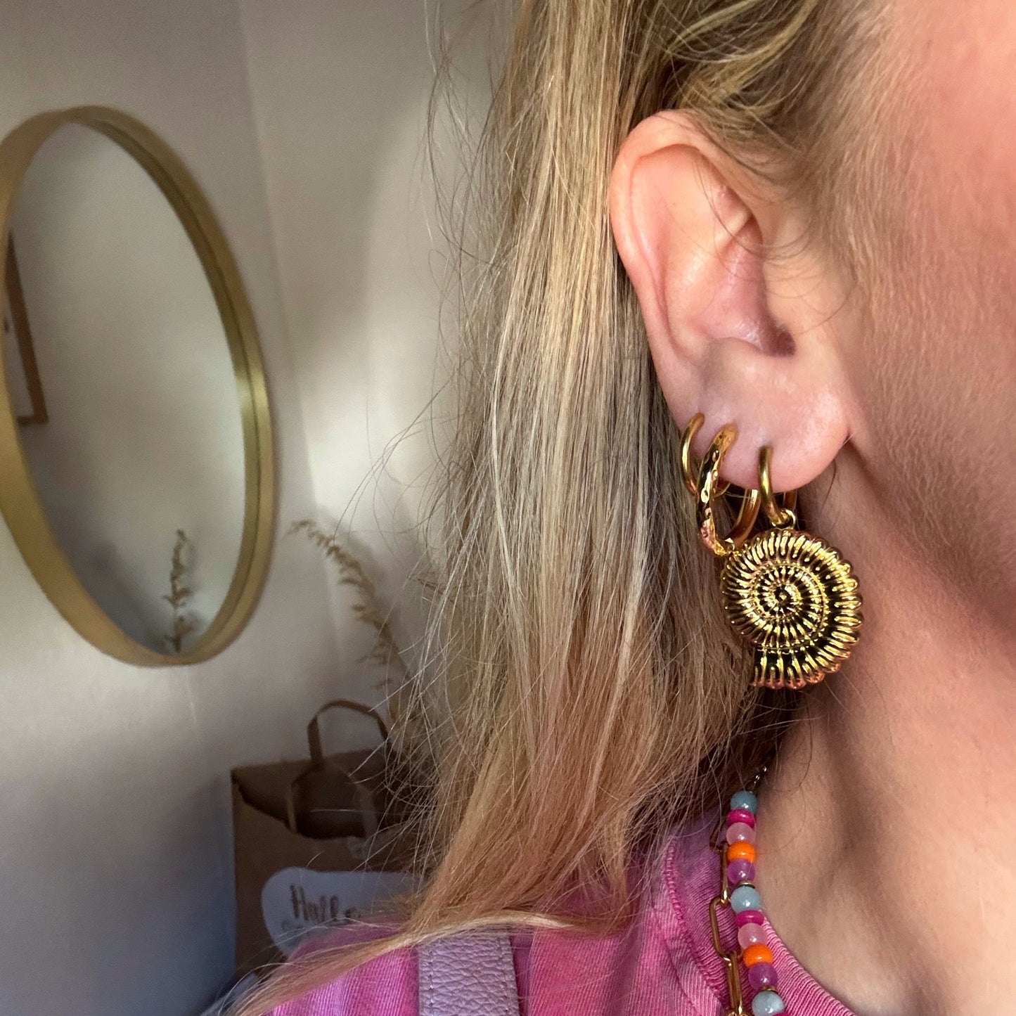 Santi oorbellen goud