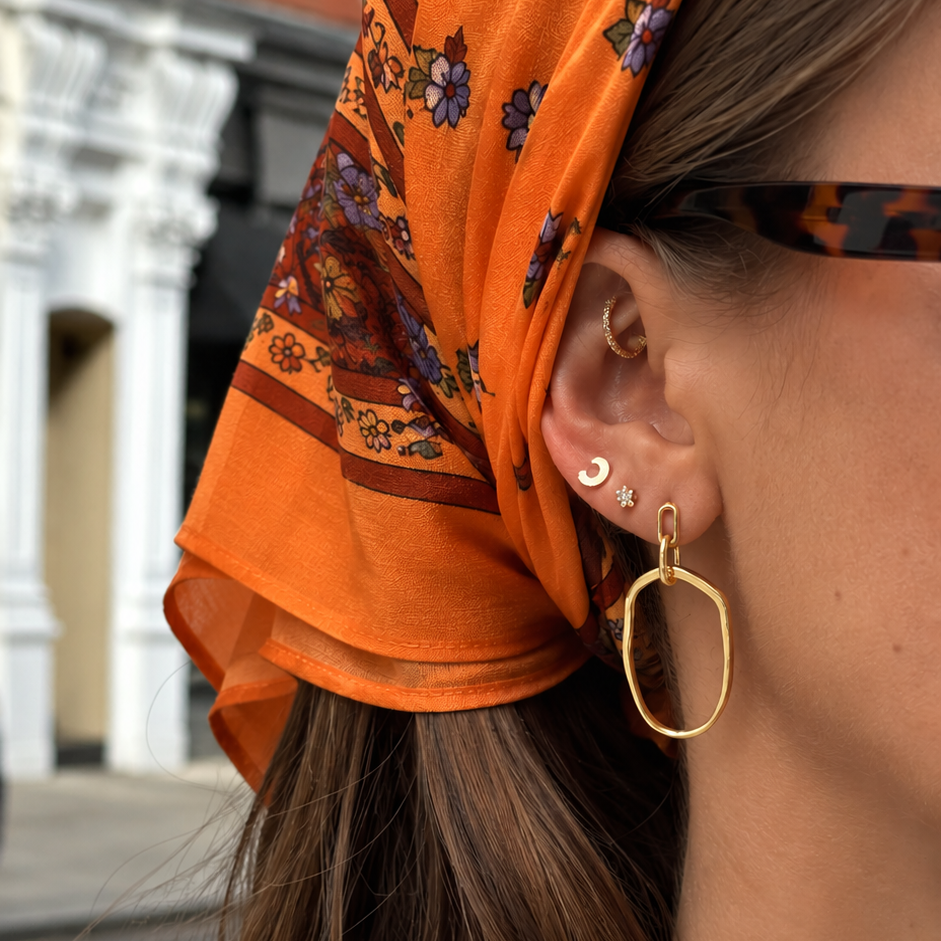 Cleo oorbellen goud