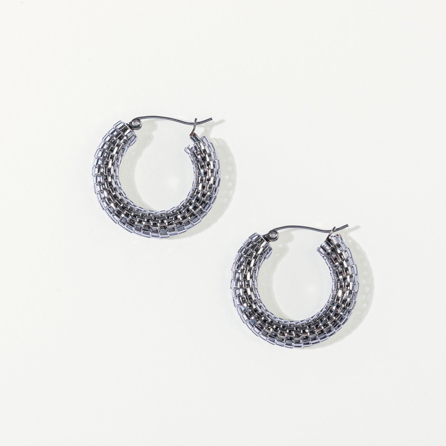 Blossom hoops zilver