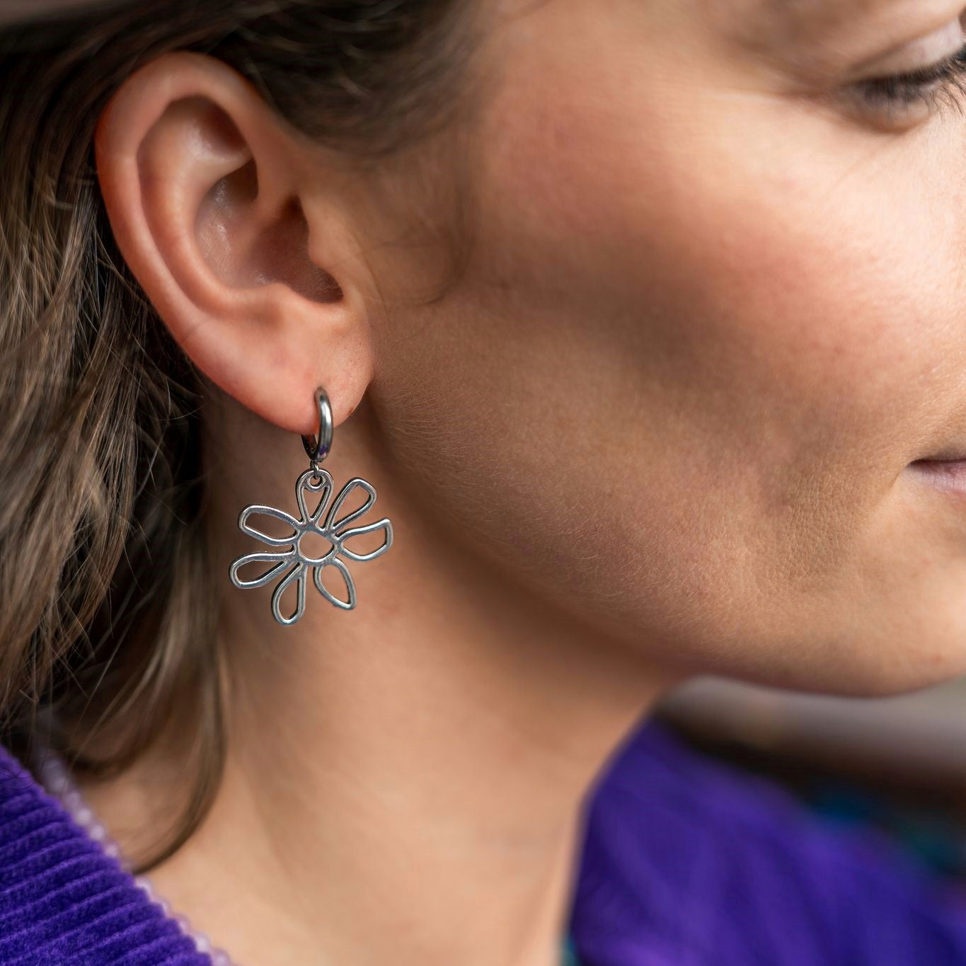 Orla oorbellen zilver