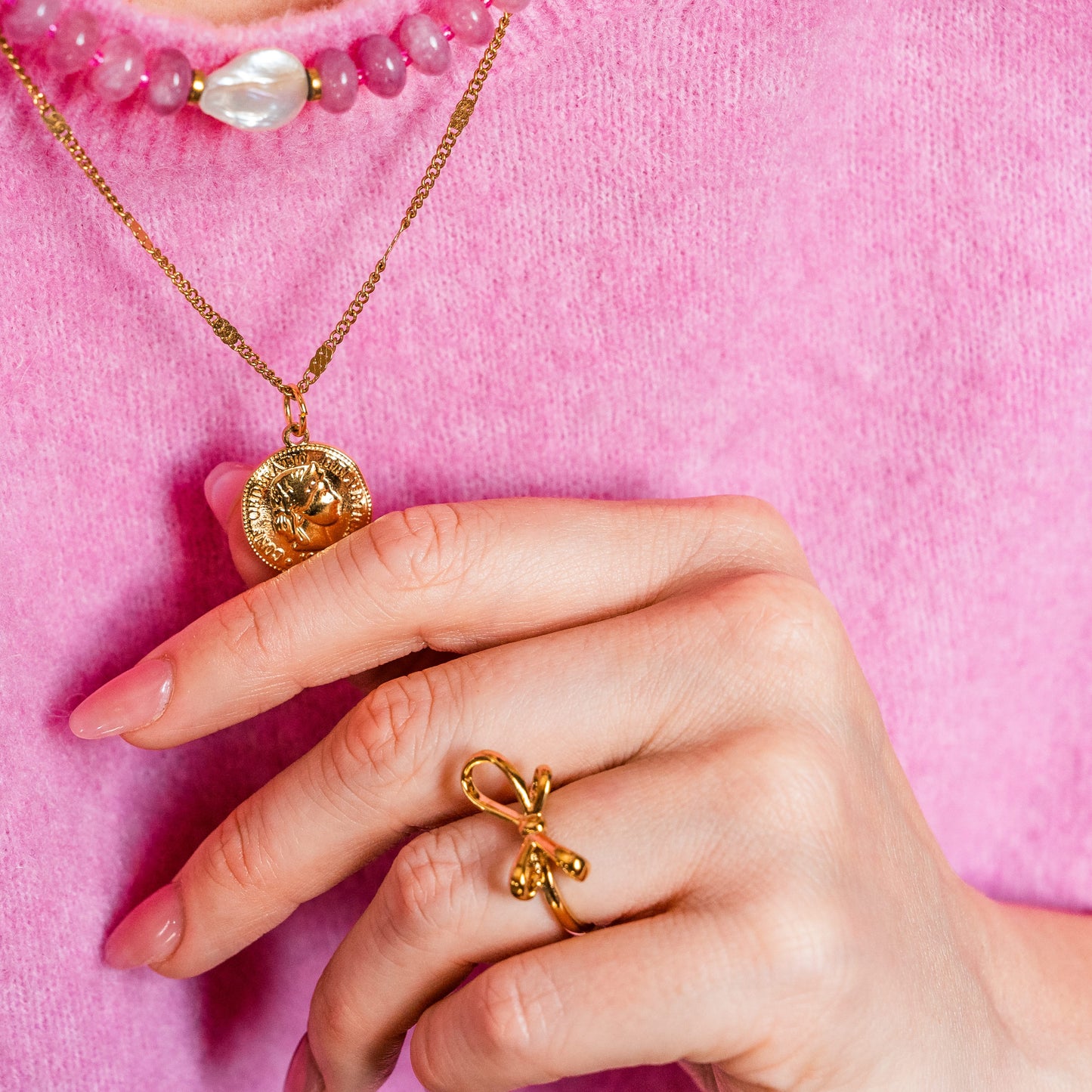 Bowie ring gold