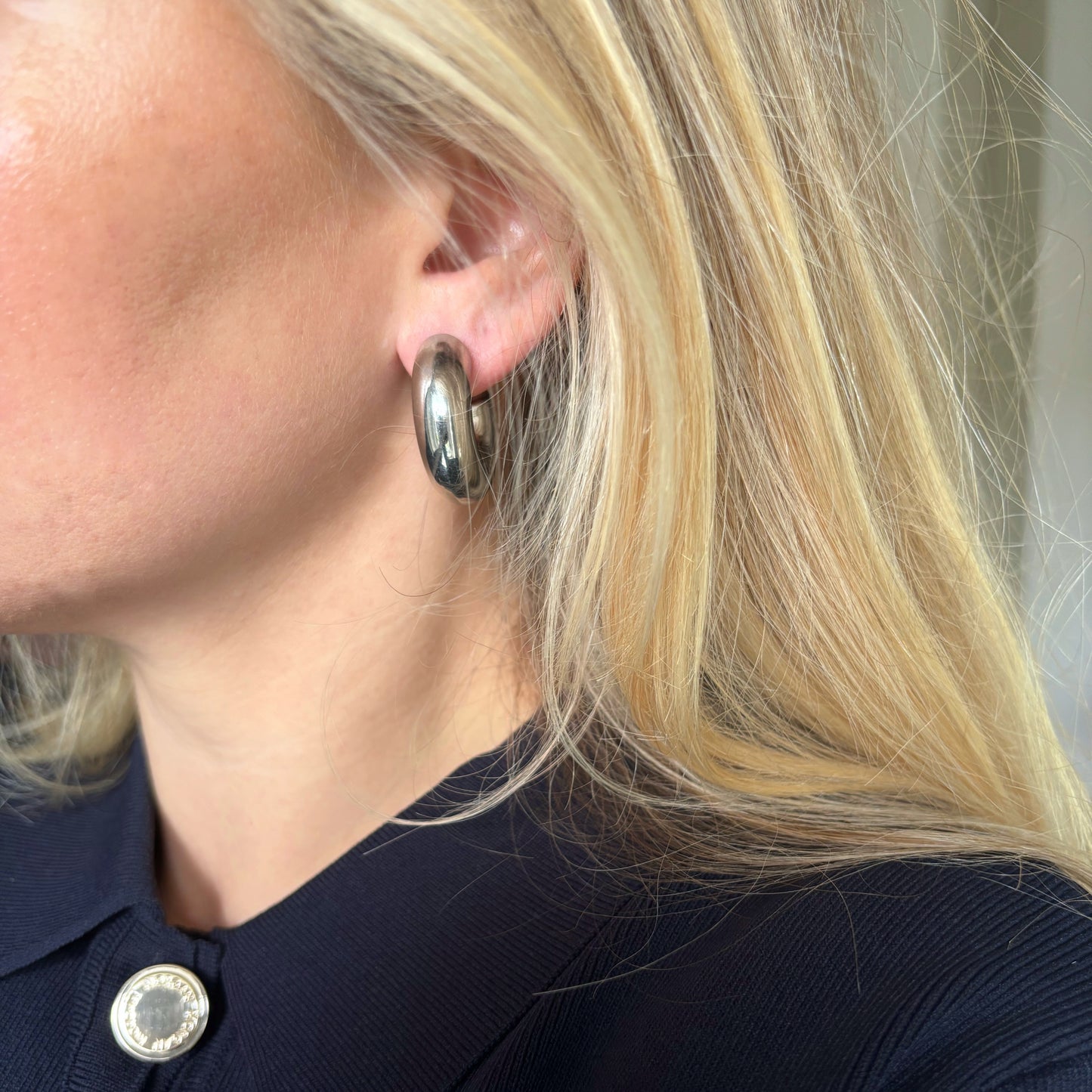 Frida hoops silver