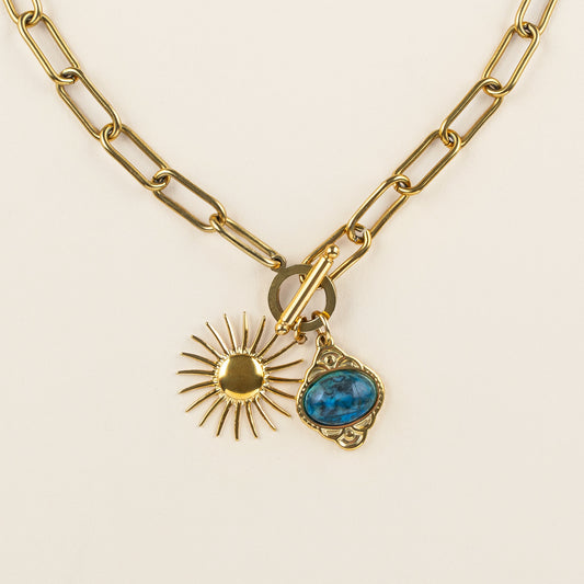 Skylar necklace blue