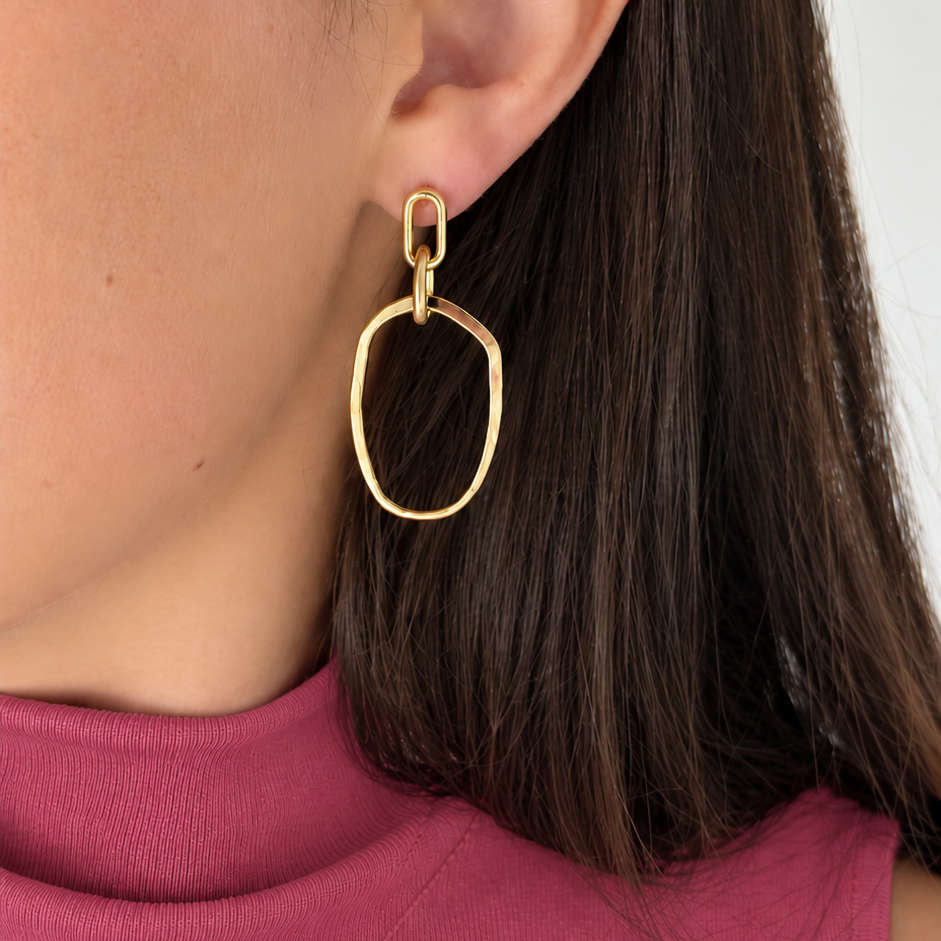 Cleo oorbellen goud