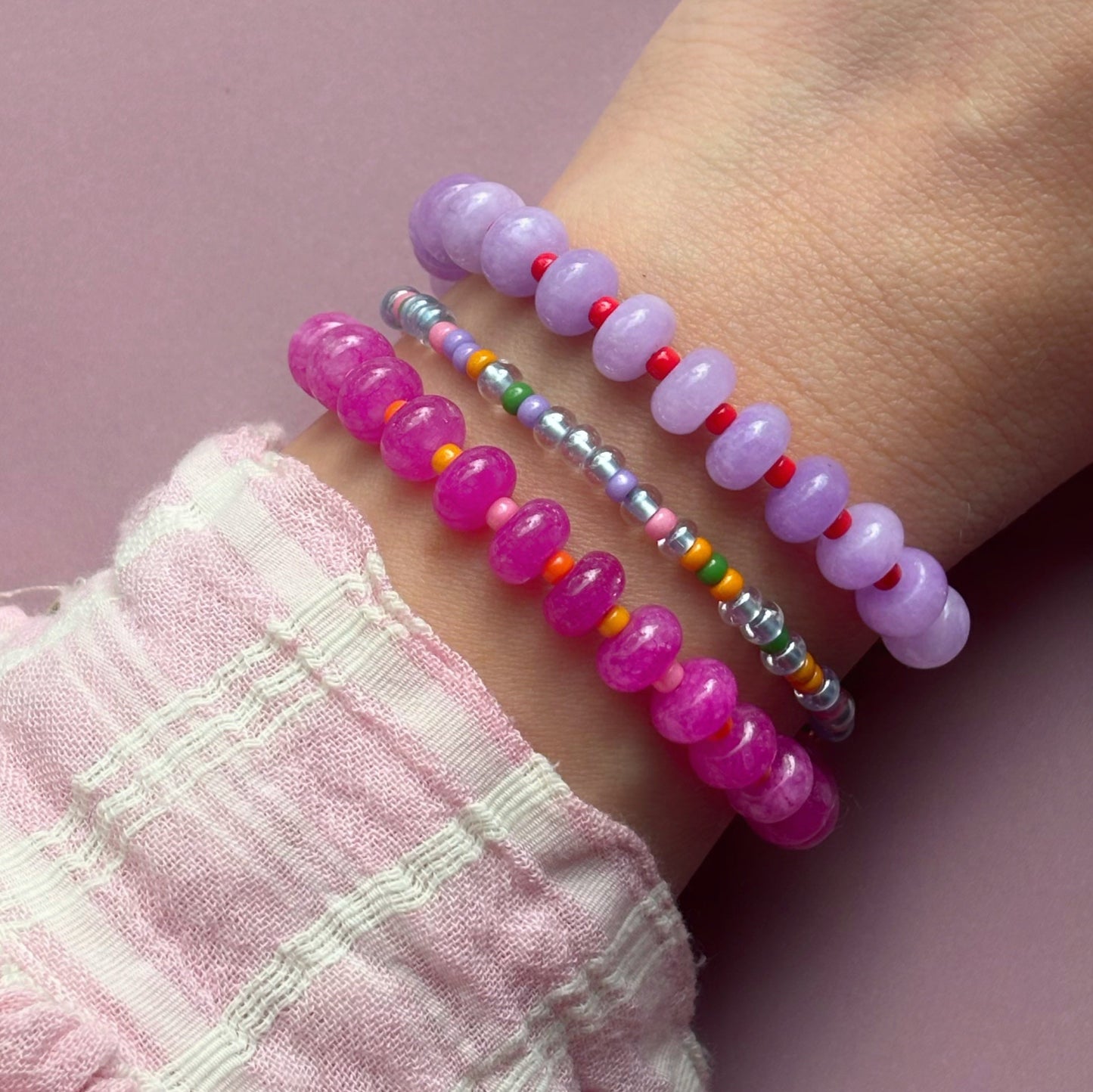 Pink catch bracelet