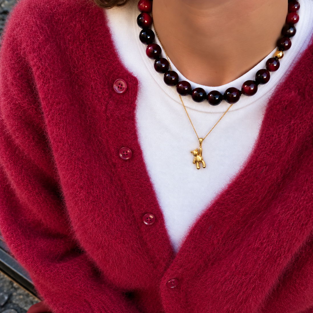 Velvet Cherry ketting