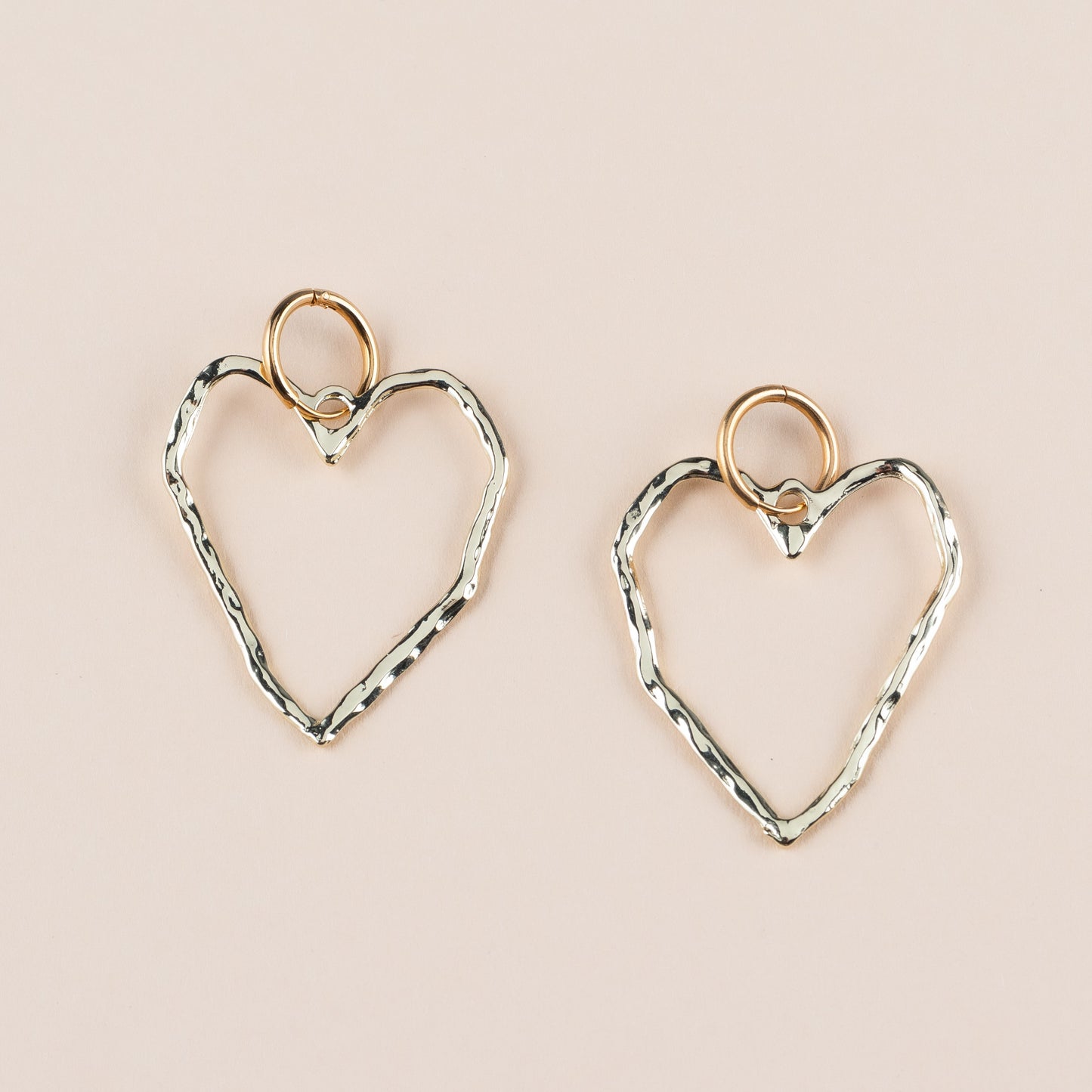 Heart hoops gold