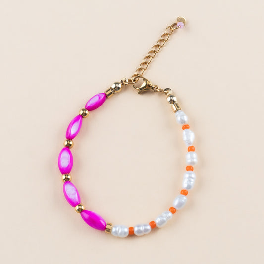 Bobby bracelet roze