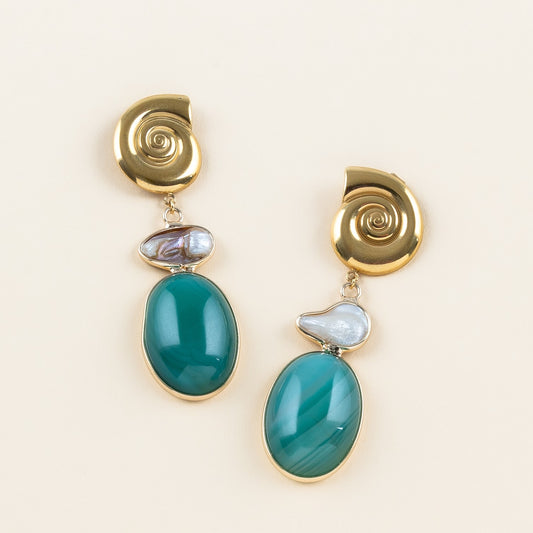 Pre-order Sandy earrings green