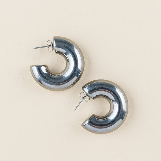 Frida hoops silver