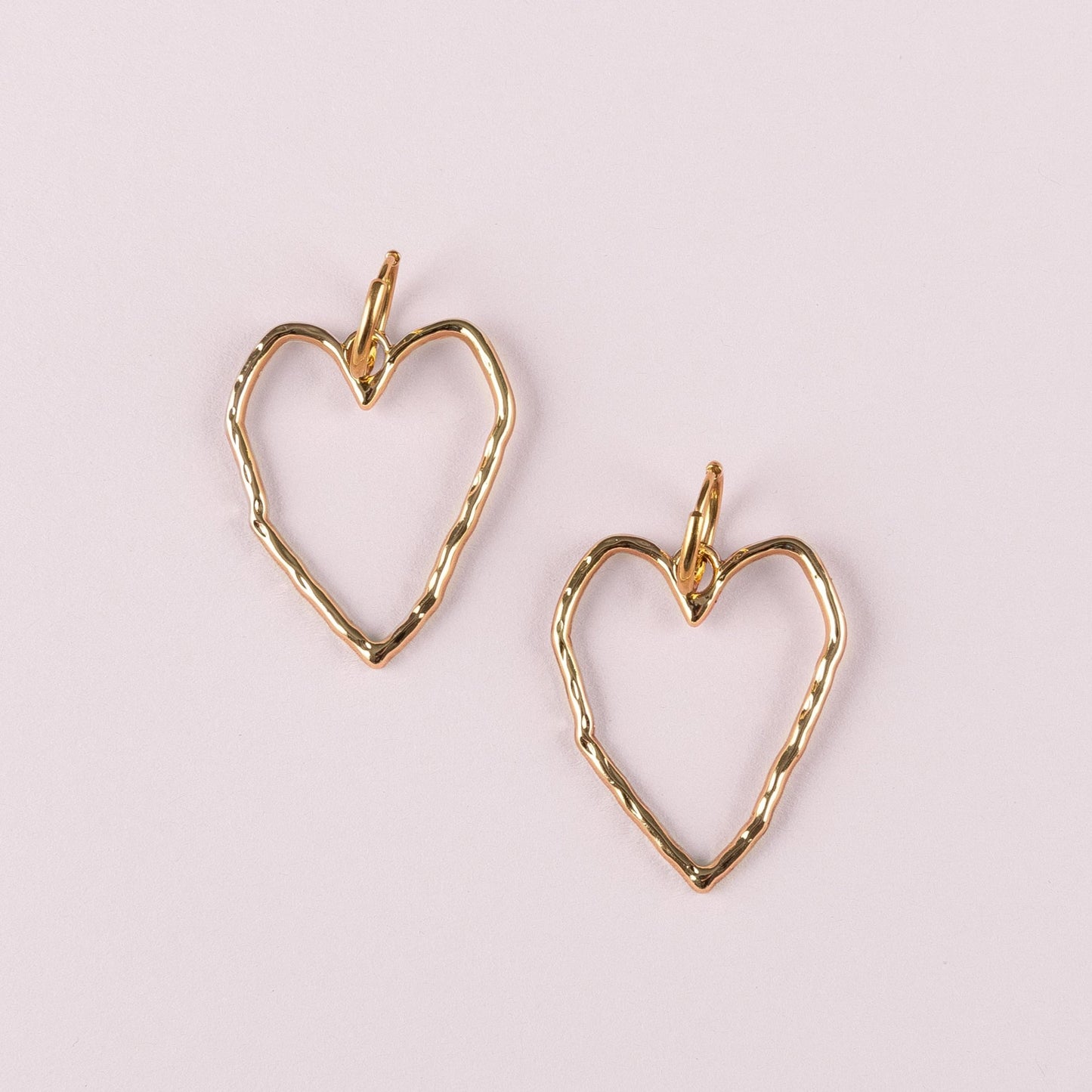 Heart hoops gold