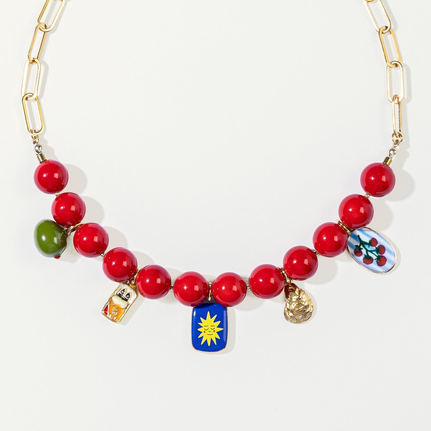 Ruby pop necklace